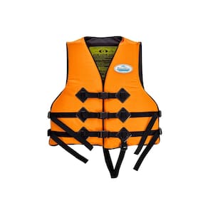 Colete Salva Vidas Rios e Mares Homologado G 55kg a 110kg 3 Fechos em Nylon