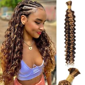 Braiding Hair SOYI HAIR Deep Water Wave 18 polegadas P4/27 50g