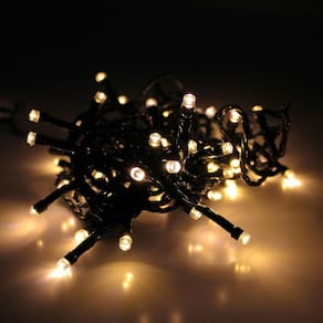 Cordão 50 Lampadas Led Formato Pequena Gota 5 Metros Fio