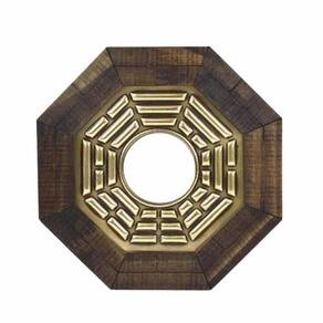 Quadro Feng Shui Baguá Céu Anterior Com Espelho 18Cm