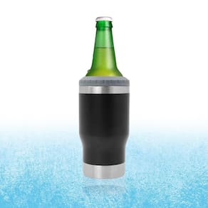 Copo Térmico Com Porta-Lata E Abridor De Garrafa Long Neck