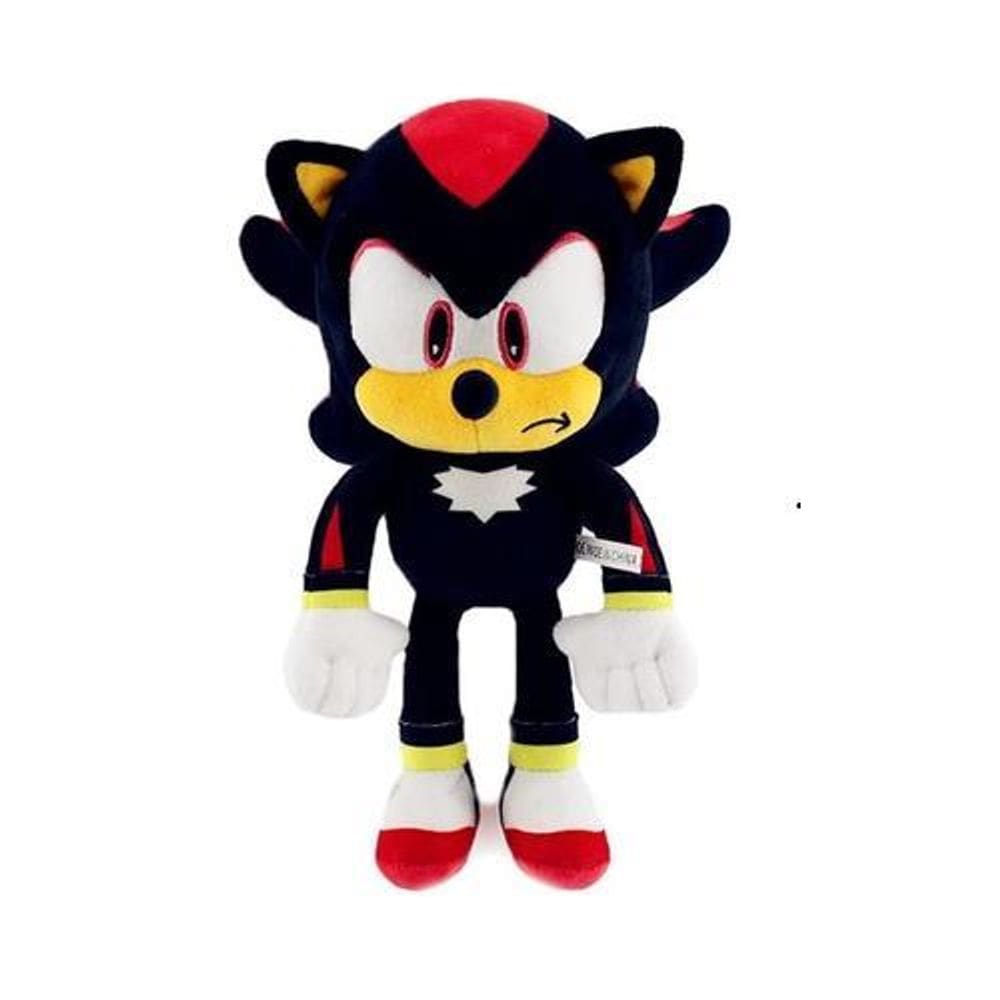 Boneco Pelúcia Shadow Turma Do Sonic Hedgehog 30Cm