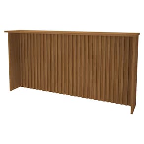 Bancada Ilha Mesa Gourmet Monza Ripada 208cm - Indékes