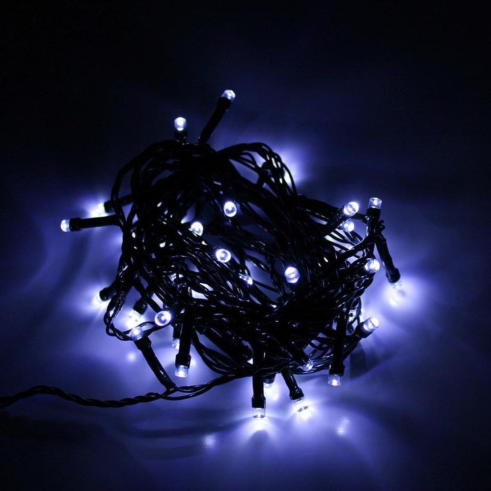 Cordão 50 Lampadas Led Formato Pequena Gota 5 Metros Fio