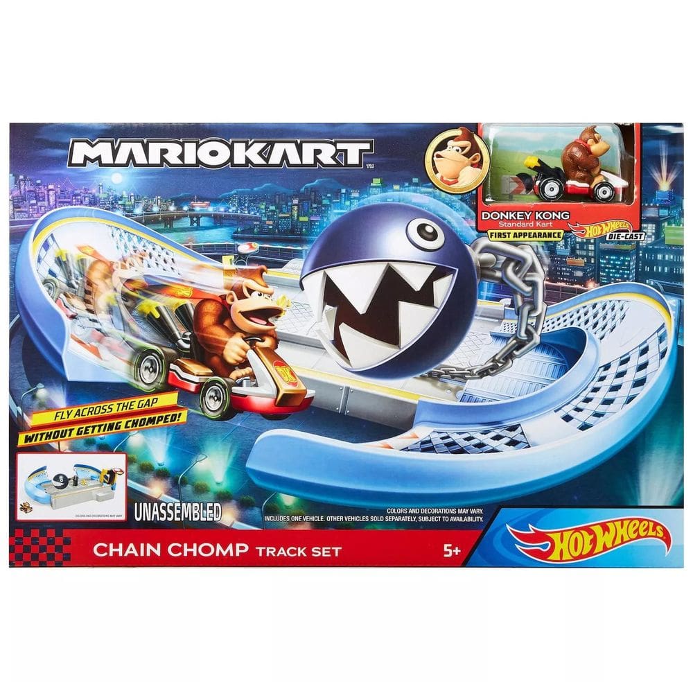 Hot Wheels Mario Kart Pista Circuito Cadeia Do Chomp Gcp26