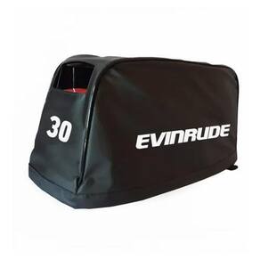 Capa Courino p/ Capô Motor Popa Evinrude 30HP - Preto