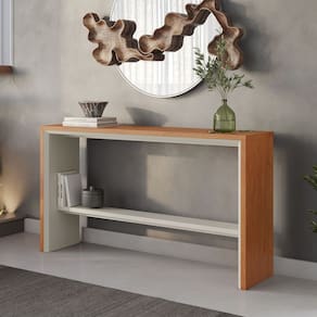 Aparador para Sala de Estar Premium 100%mdf Naturalle/Off White