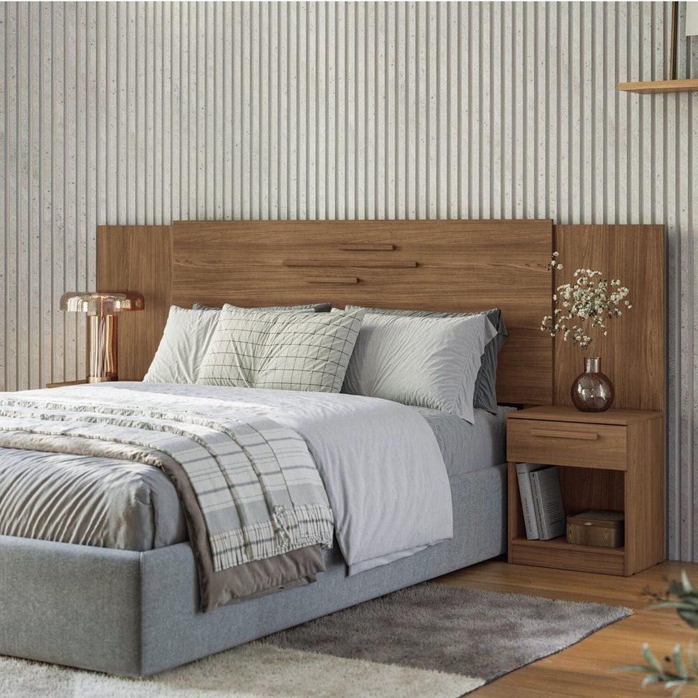 Cabeceira Casal com Gavetas Mdp Loanda Jatoba