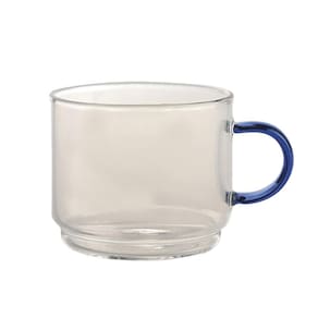 Caneca Empilhável Emy Vidro Azul 200ml - A\CASA