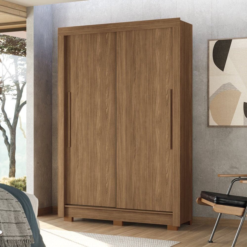 Guarda-roupa 2 Portas Correr 2 Gavetas Lapa Jatoba