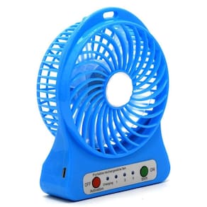 Ventilador Recarregável 15cm - Bateria - 4 Palhetas