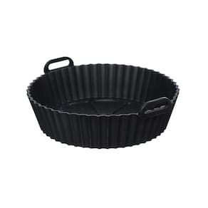 Forma Redonda De Silicone Antiaderente Para Air Fryer 20cm