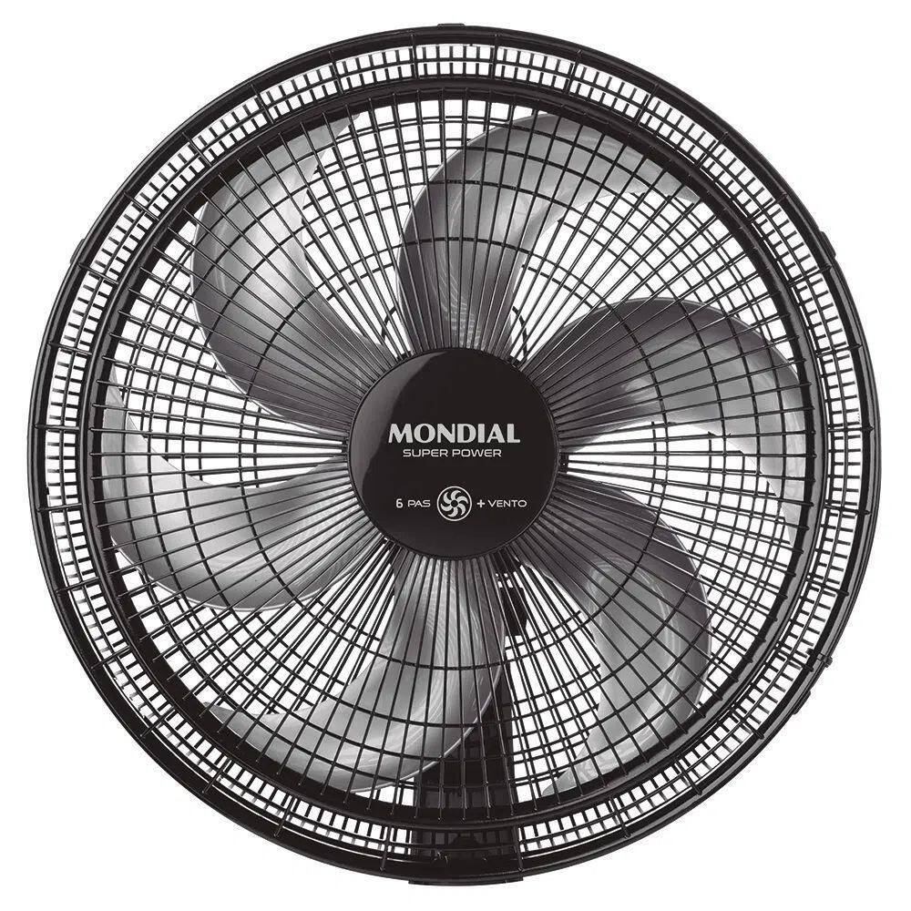 Ventilador Mondial 30cm 6 Pas Vsp30 Preto 220v