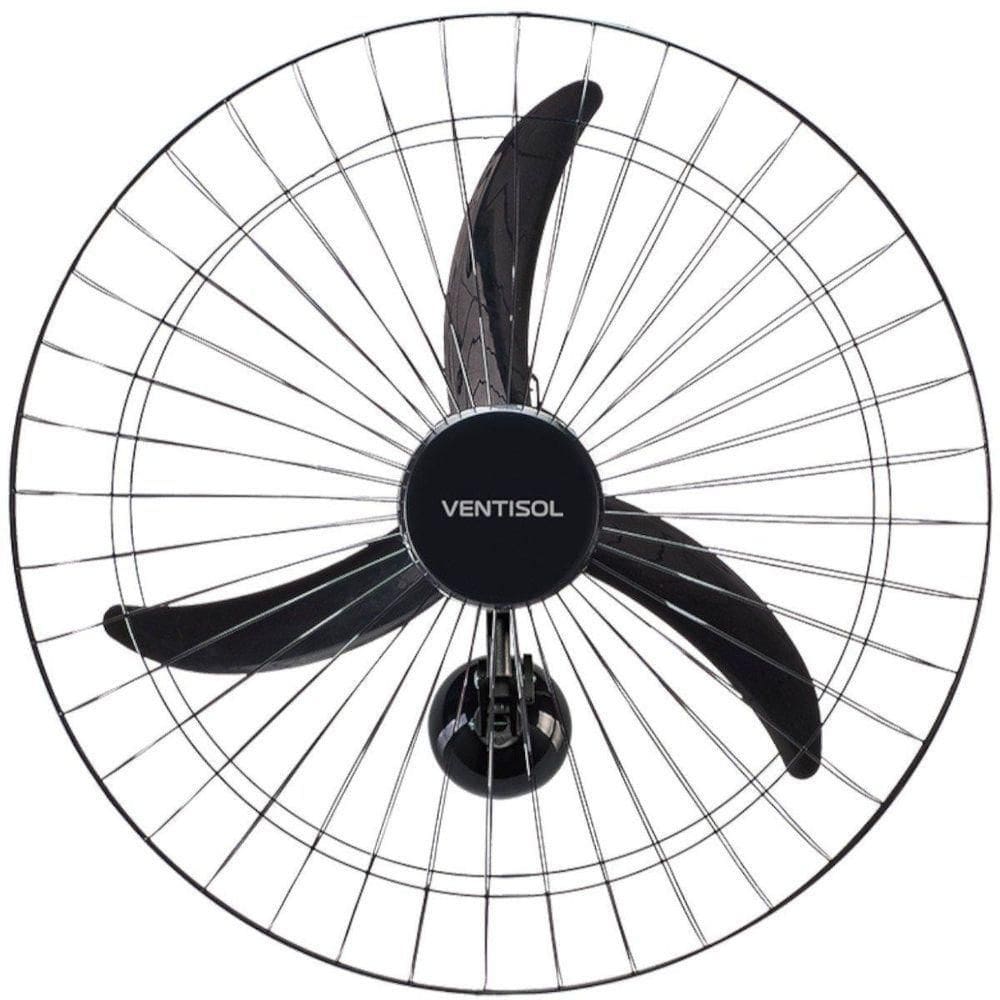 Ventilador Osc Parede Comercial 60cm 3 Pás - Bivolt - Preto