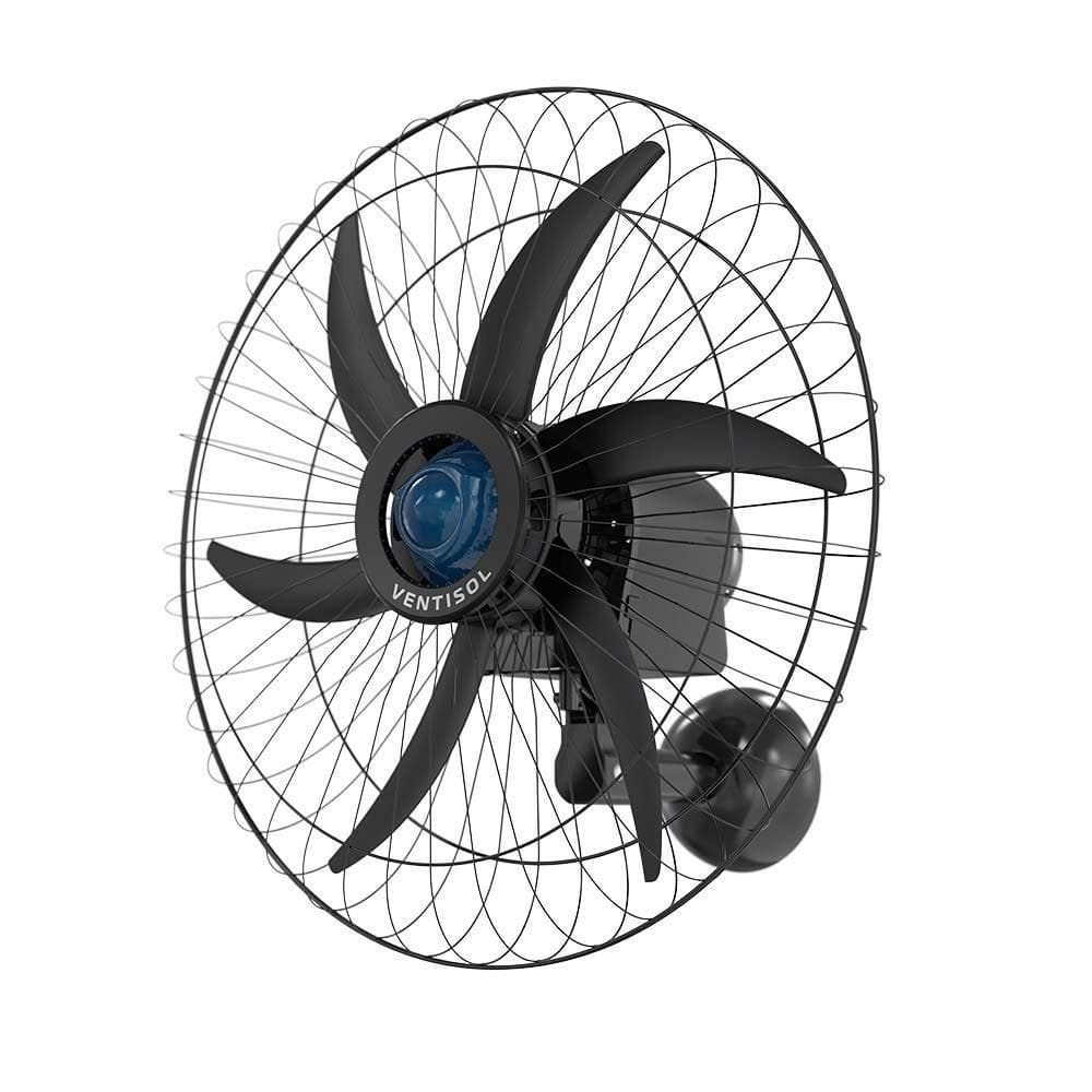 Ventilador Osc Parede Falcon 60cm 6 Pás Bivolt - Preto-azul