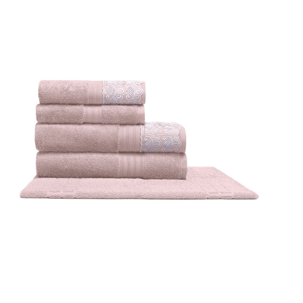 Jogo De Banho Gigante Buettner 5 Pçs Algodão Egípcio Nadine