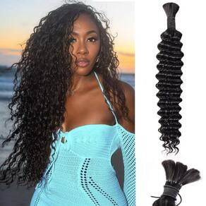 Cabelo trançado SOYI HAIR Deep Water Wave 50g 56cm Natural