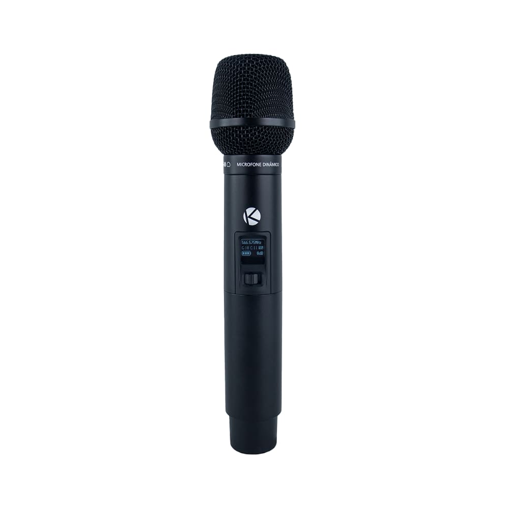 Microfone Bastão K16M sem Fio UHF Kadosh