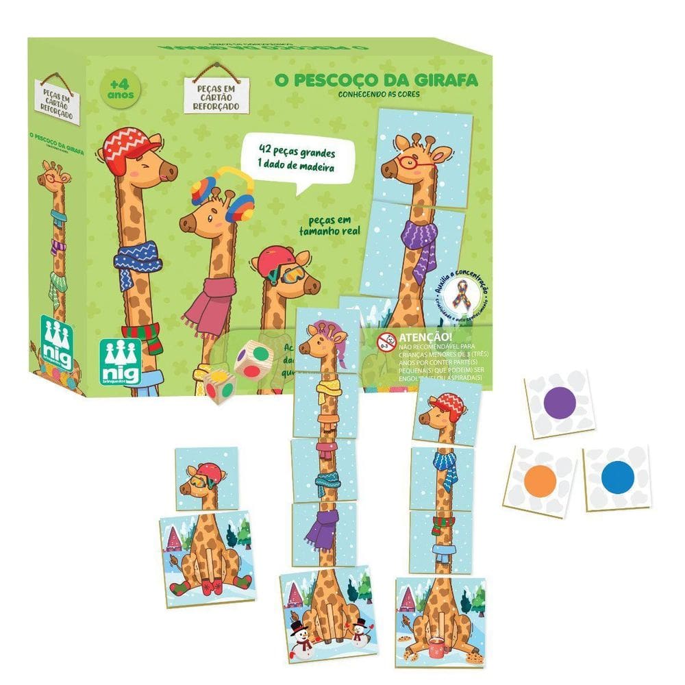 Brinquedo Educativo Pescoço Da Girafa 0584 - Nig Brinquedos