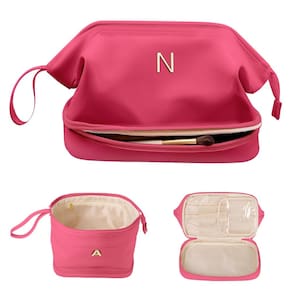 Bolsa de maquiagem Vogewood, presentes de aniversário para mulheres, couro PU