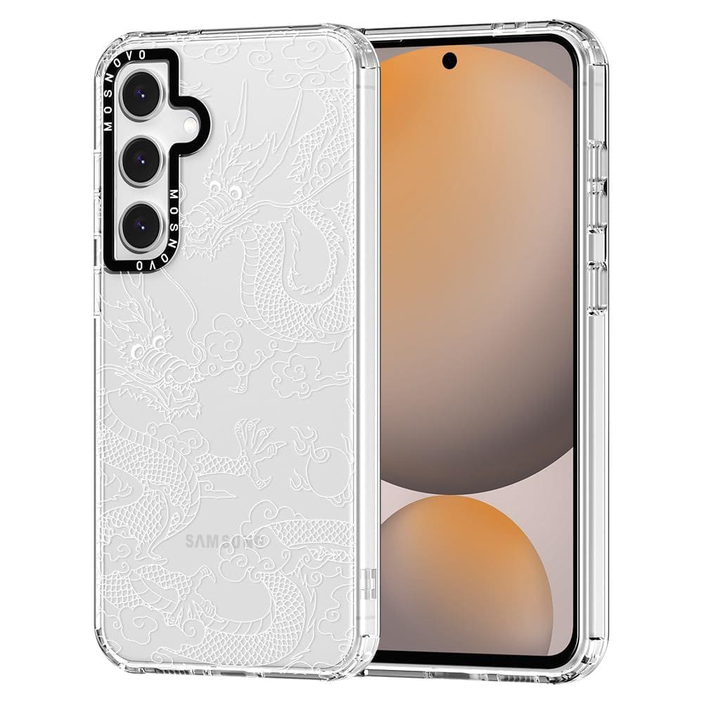 Capa de telefone MOSNOVO para Samsung Galaxy S24 FE White Dragon
