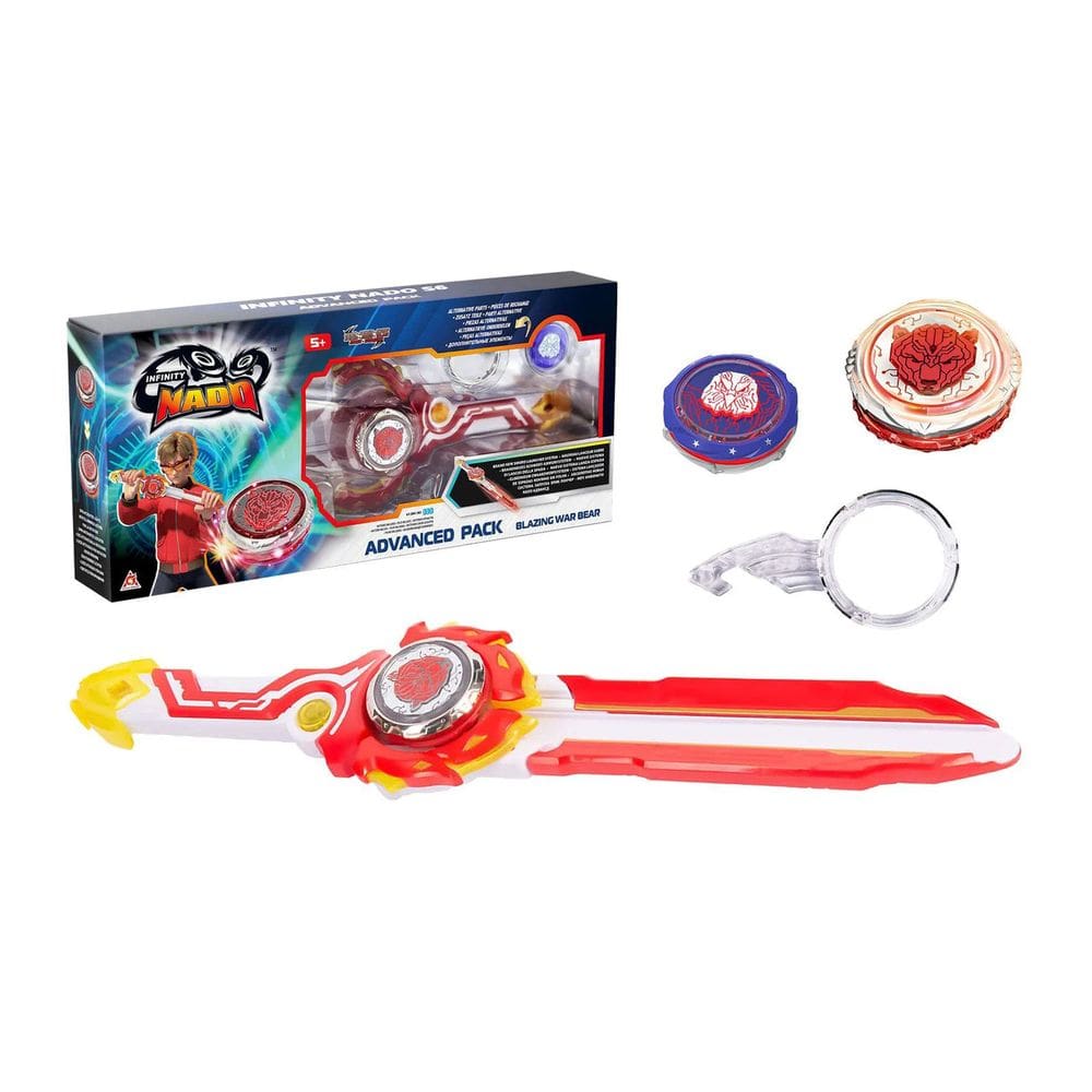 Pião De Batalha Infinity Nado Blazing War Bear Com Luz - Candide