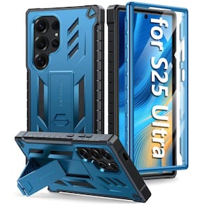 Capa de telefone FNTCASE para Samsung Galaxy S25 Ultra 6,8 polegadas azul