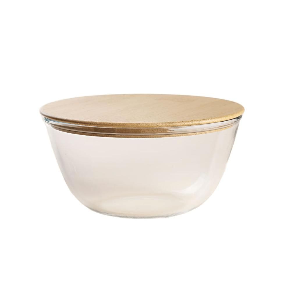 Pote Redondo Vidro e Bambu 2L - A\\CASA