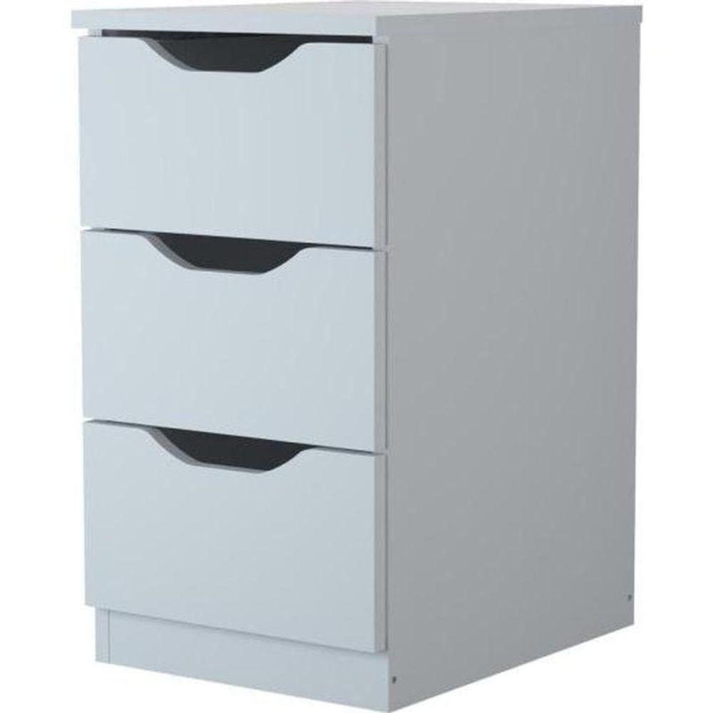 Gaveteiro Com 3 Gavetas Multivisão Branco
