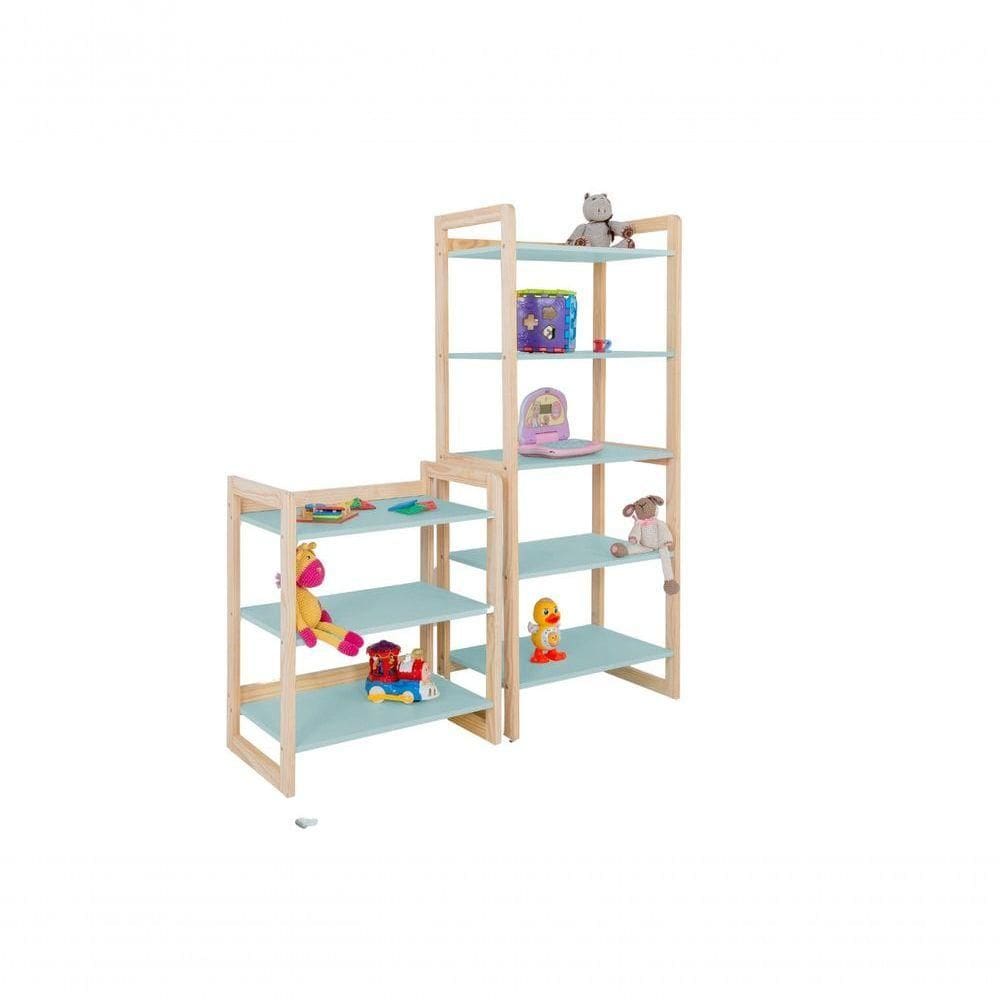 Conjunto Estantes Multiuso Colorê Infantil Menta