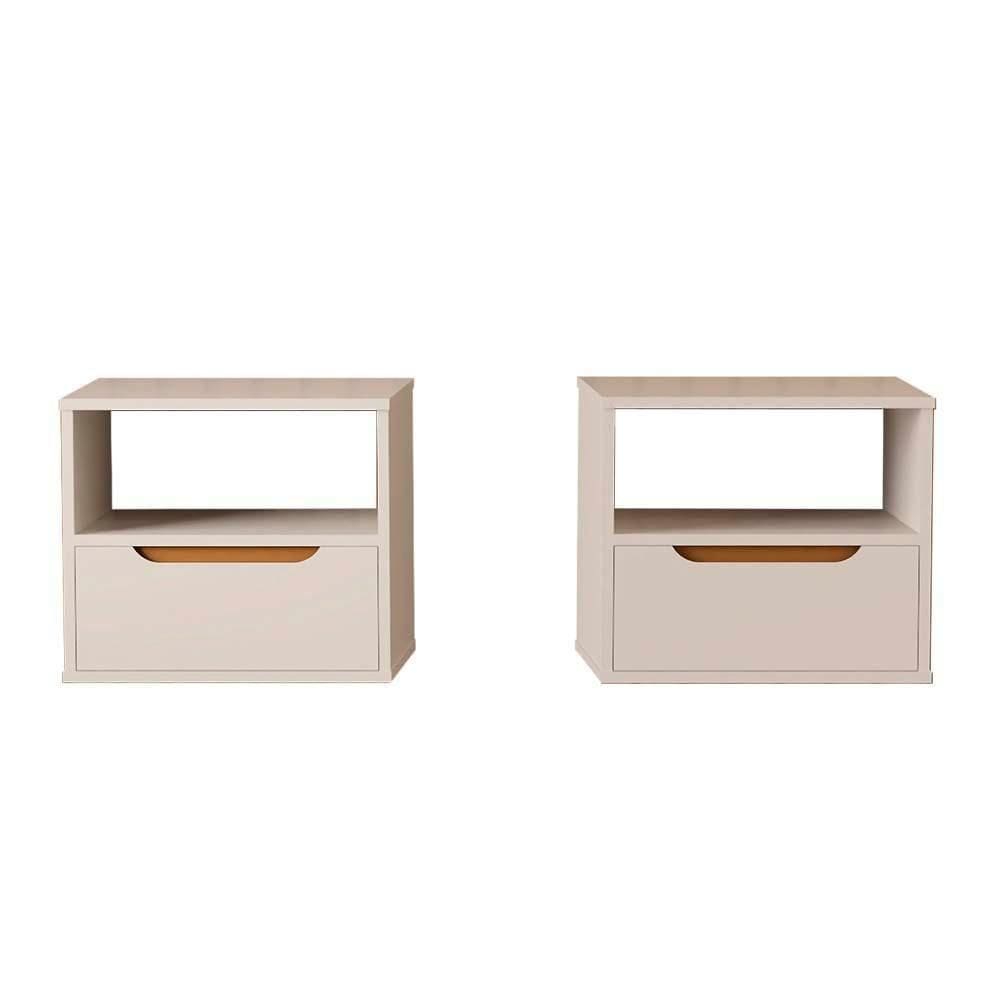 Mini Cômoda 3 Gavetas Luxo Cinza Moveis Quarto Moderno