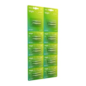 Pilha Alcalina Aaa Elgin Blister Grande Com 10x2