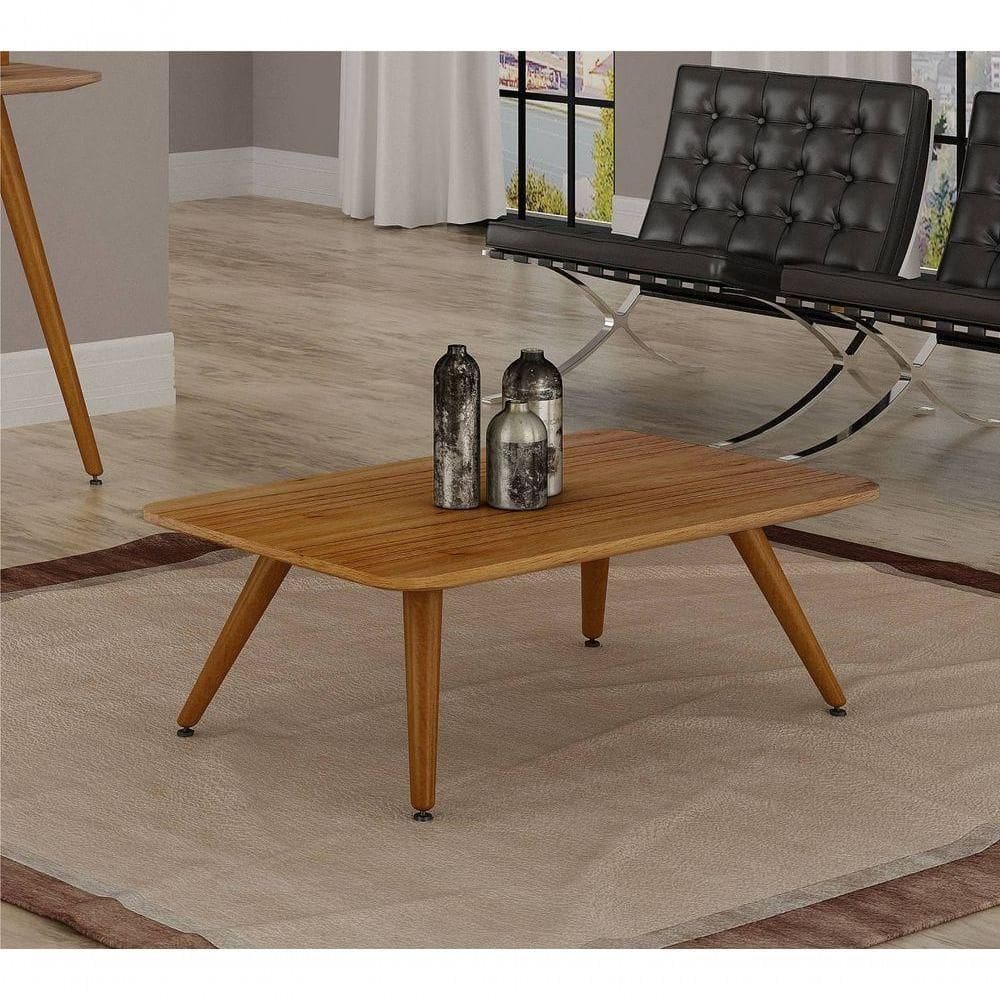 Mesa De Centro Retangular Amadeirada