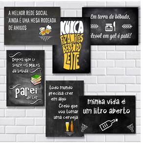 Kit Placas Decorativas 20x30cm MDF Fosco - R+ Adesivos