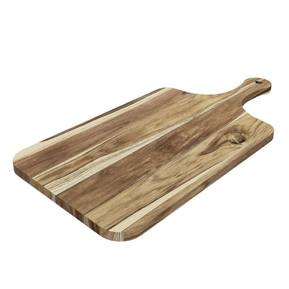 Tábua Com Cabo Para Corte De Madeira Teca - Stolf 18x33