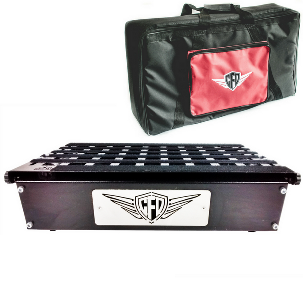 Pedalboard Novaboard Aço 46x34cm com Borracha e SoftBag