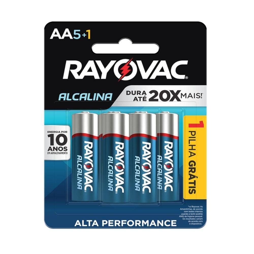 Pilha Alcalina Aa Pack Com 6 5+1 - Sm-144