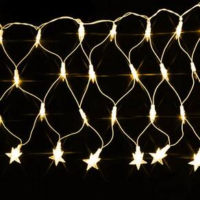Pisca Led Rede Estrela Na Ponta 120L 3,5X0,5M 8 Modos 110V