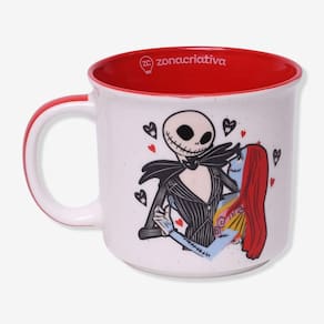 Caneca Tom Jack Skellington E Sally 350 Ml - Zona Criativa