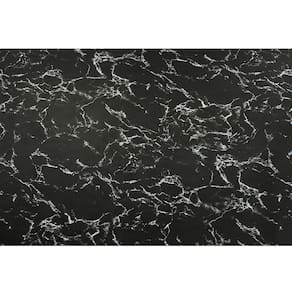 Papel Parede Adesivo Mármore Preto Lavável 5mx45cm Envelopamento