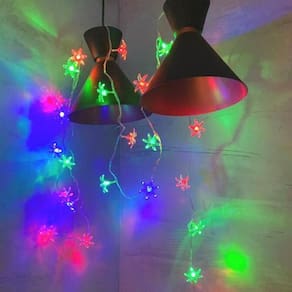 Cordão Lampadas Pisca Pisca Flores Crystal Luz Led