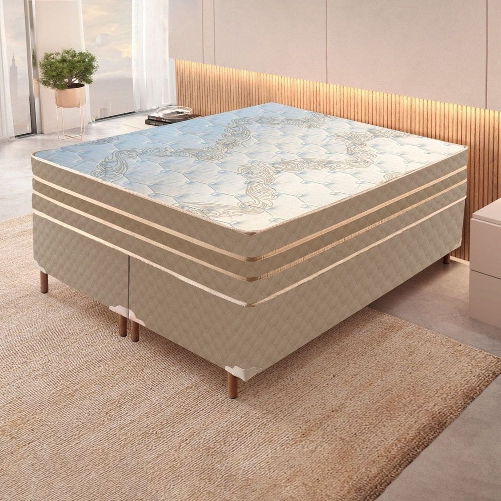 Colchão King Toronto 32cmx193cmx203cm Bege