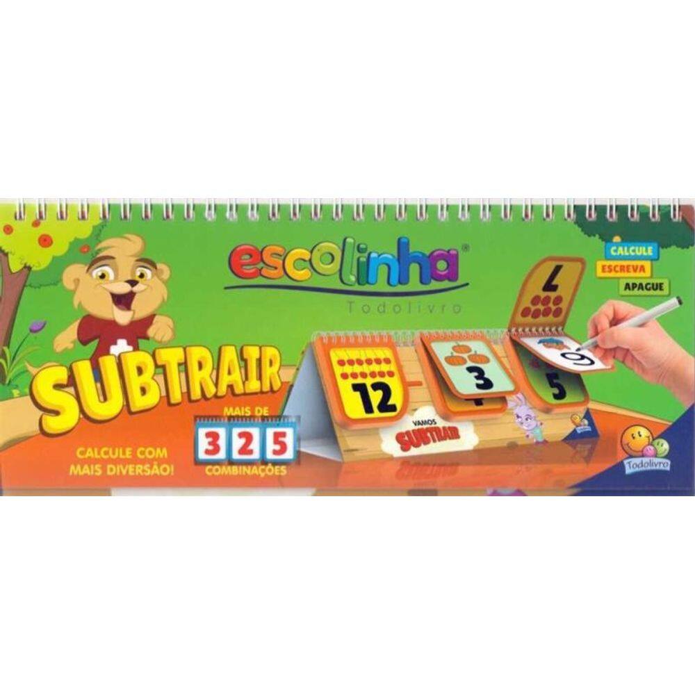 Escolinha Todolivro - Flip Book - Combinações Divertidas Subtrair