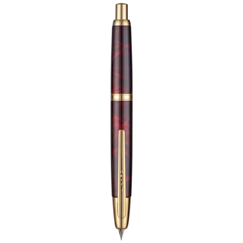 Caneta-tinteiro Jinhao 10 Press Marble Red Extra Fine Nib