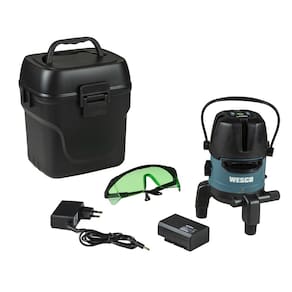 Nivel A Laser Verde 5 Linhas Base Giratória Ws8911k Wesco