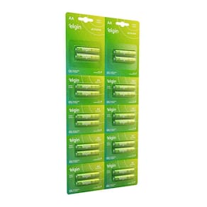 Pilha Alcalina Aa Elgin Blister Grande Com 10x2