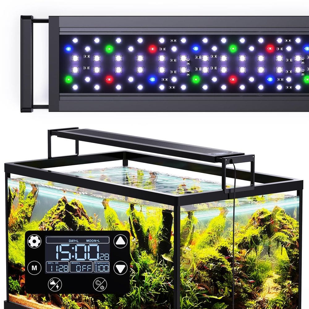 Luz de aquário SEAOURA LED 24/7 para aquário de 60-76 cm 36W