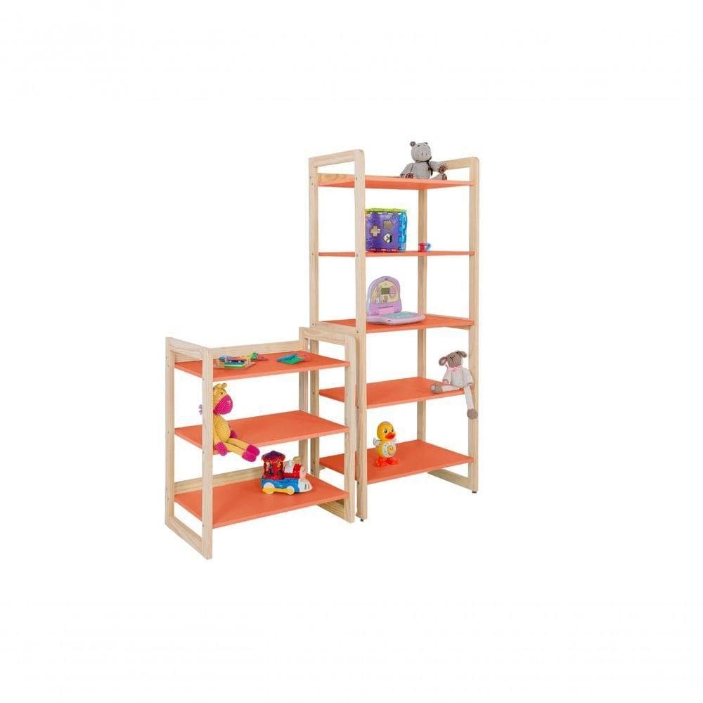 Conjunto Estantes Multiuso Colorê Infantil Laranja