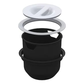 Lixeira Arquitech Para Embutir 27x27 8L Tampa Redonda Branca