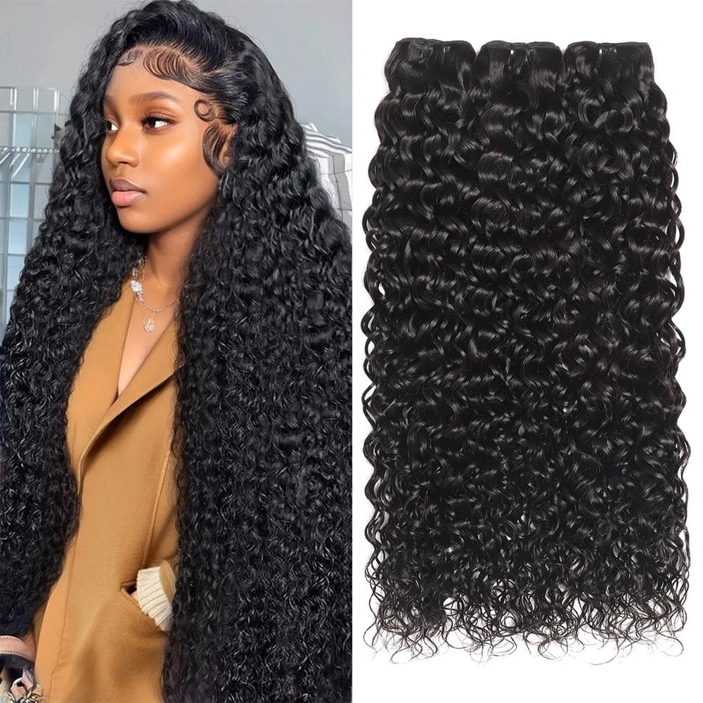 Pacotes de cabelo Geomone Water Wave 100% brasileiro 45-55cm 3 pacotes